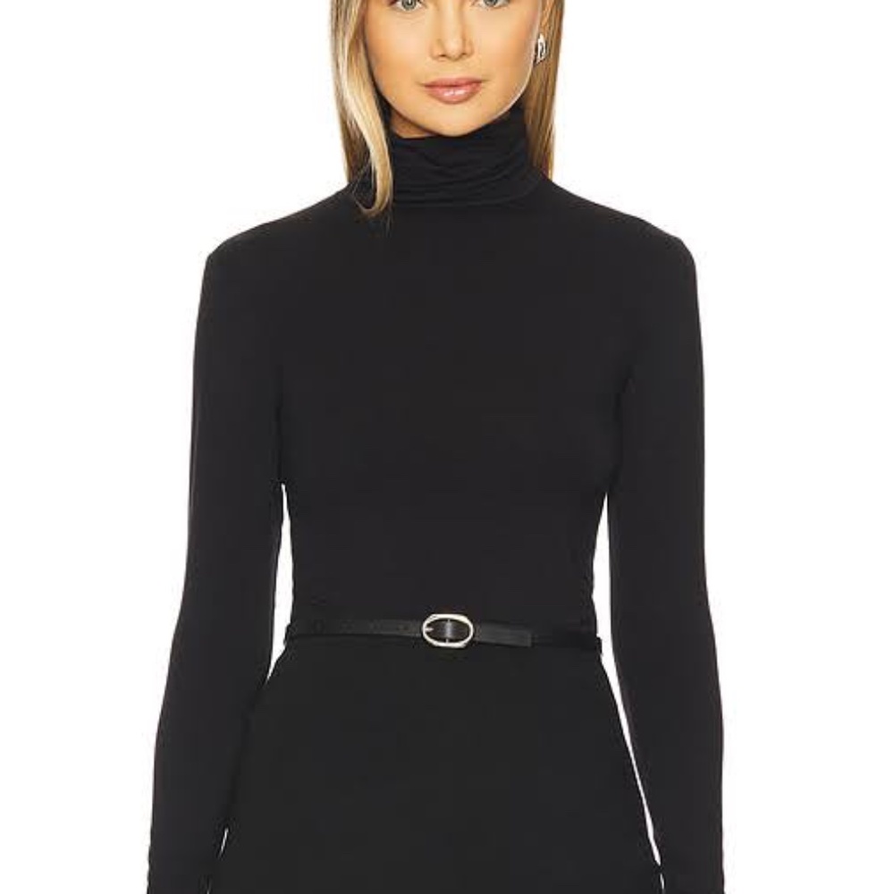 NWT RIPLEY RADER Black Soft Turtleneck Top 4 S
